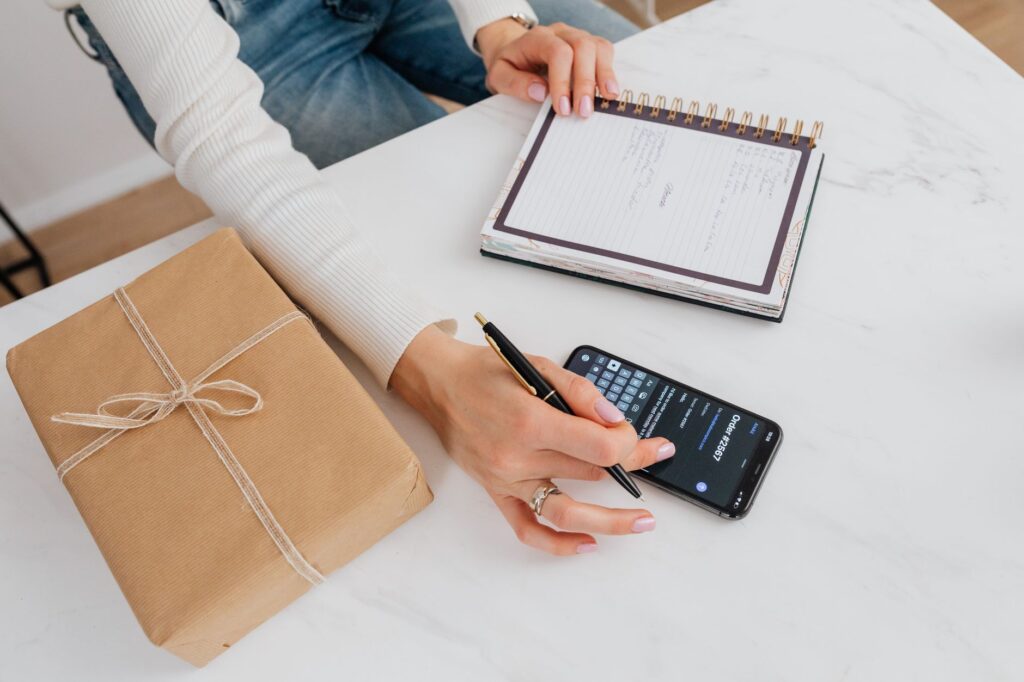 Ecommerce project planning desk with import checklist and timeline