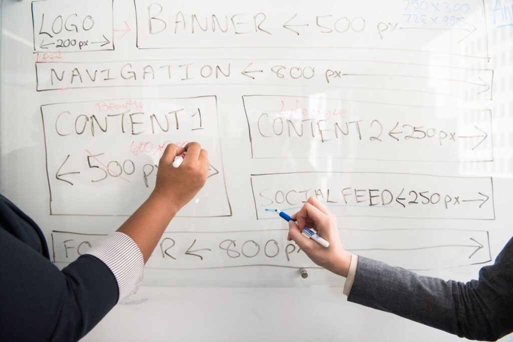 SEO strategy planning with structured content and schema markup